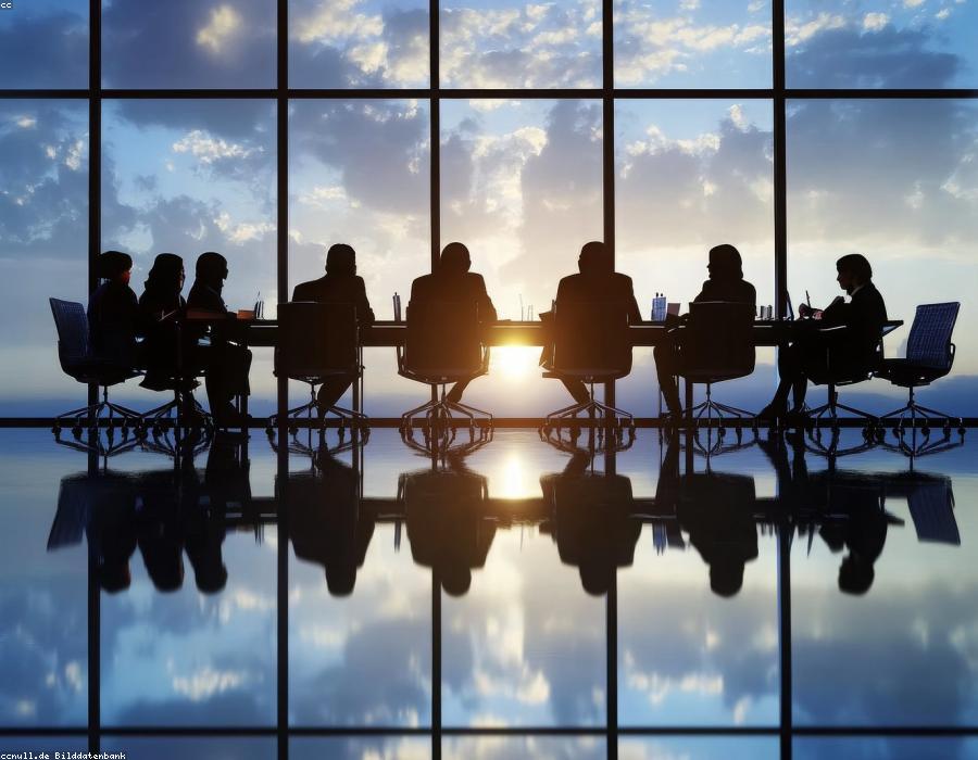 Business professionals meeting in a boardroom