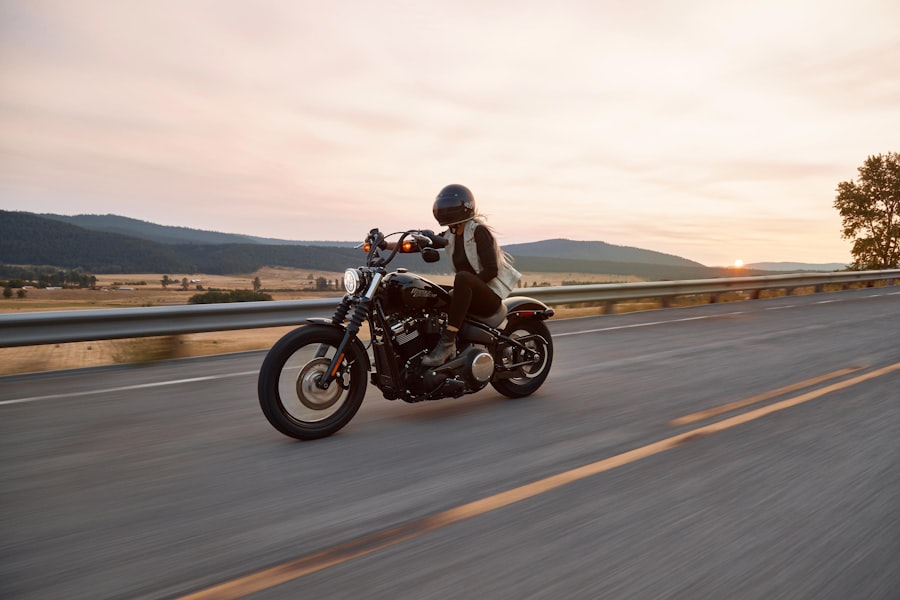 A rider on the open road covered by motorcycle insurance