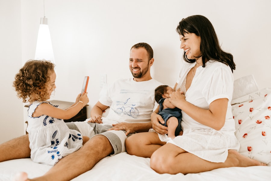A family enjoying time together